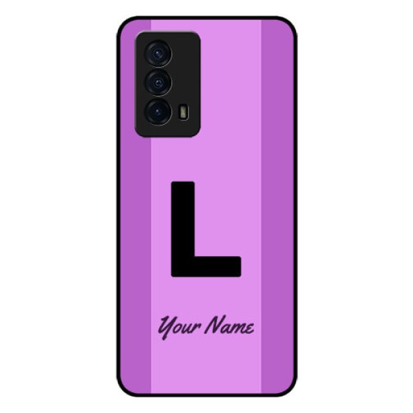 iQOO Z5 5G Custom Glass Phone Case - Tricolor custom text Design iQOO Z5 5G Custom Glass Phone Case - Tricolor custom text Design