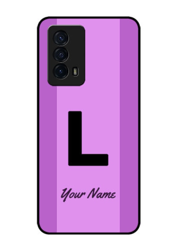 iQOO Z5 5G Custom Glass Phone Case - Tricolor custom text Design