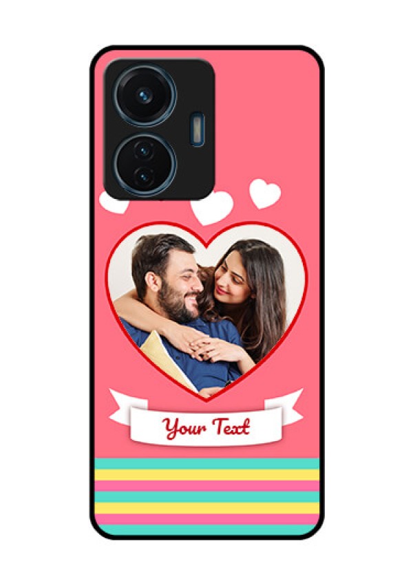 iQOO Z6 44w Photo Printing on Glass Case - Love Doodle Design