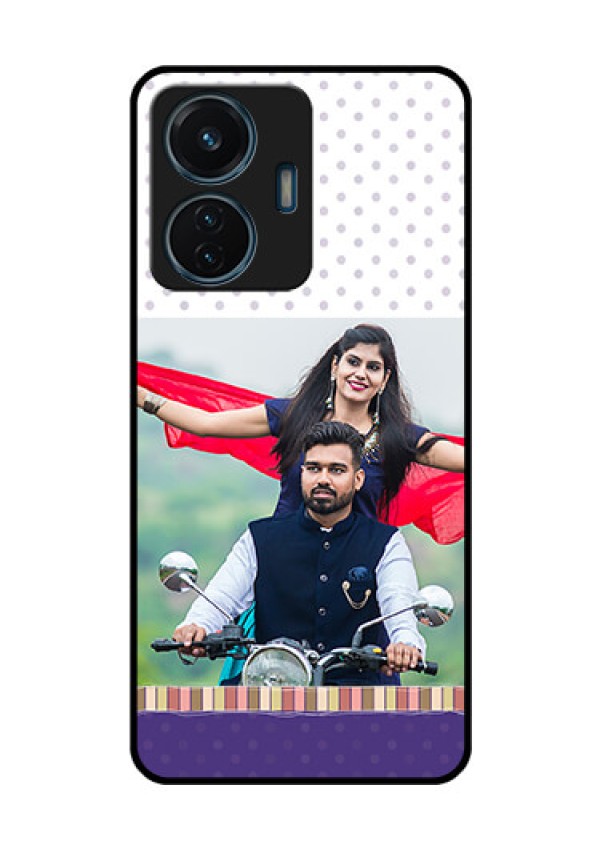 iQOO Z6 44w Photo Printing on Glass Case - Cute Family Design