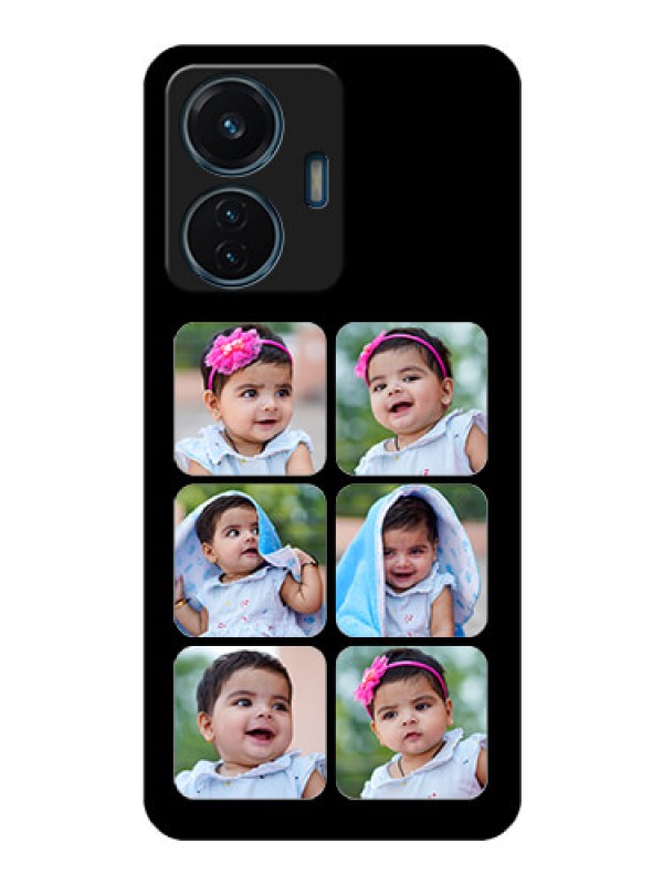 Custom iQOO Z6 44w Photo Printing on Glass Case - Multiple Pictures Design