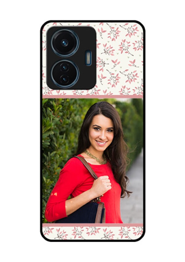 iQOO Z6 44w Custom Glass Phone Case - Premium Floral Design