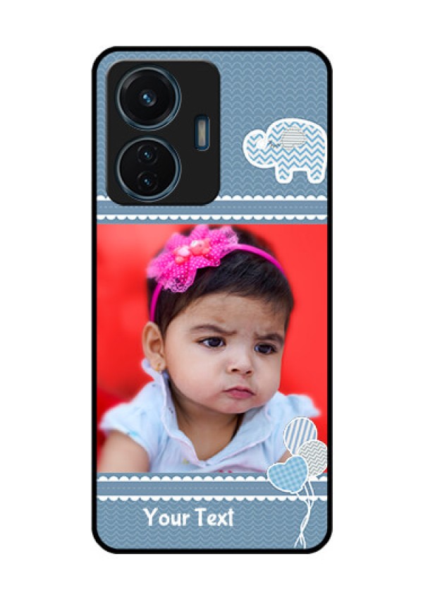 iQOO Z6 44w Photo Printing on Glass Case - with Kids Pattern Design