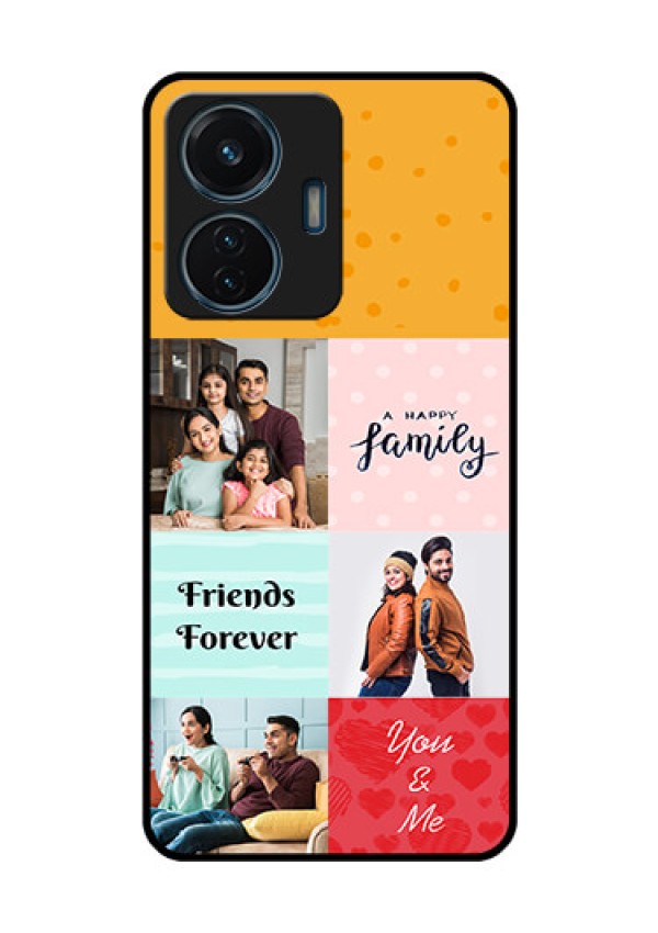 iQOO Z6 44w Personalized Glass Phone Case - Images with Quotes Design