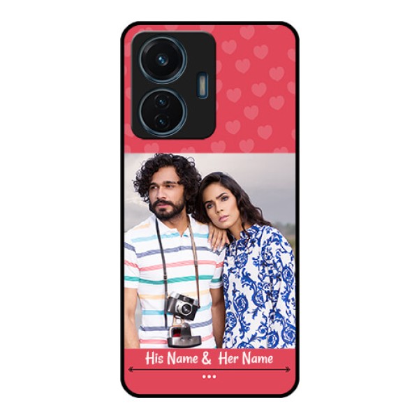 iQOO Z6 44w Photo Printing on Glass Case - Simple Love Design