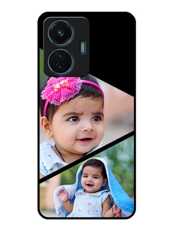 Custom iQOO Z6 44w Custom Glass Phone Case - Semi Cut Design