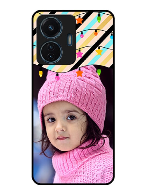 Custom iQOO Z6 44w Custom Glass Mobile Case - Lights Hanging Design