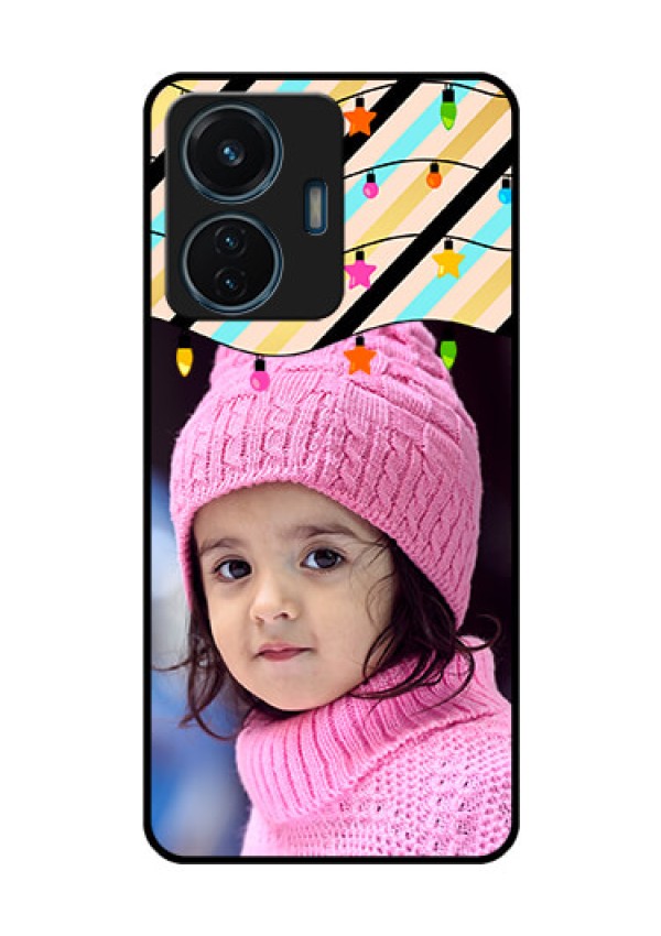 iQOO Z6 44w Custom Glass Mobile Case - Lights Hanging Design