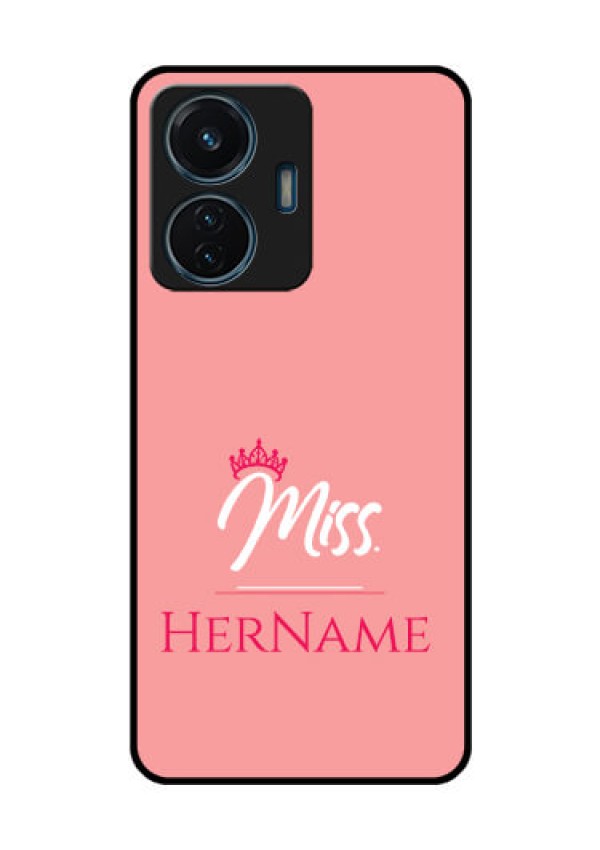 iQOO Z6 44w Custom Glass Phone Case Mrs with Name