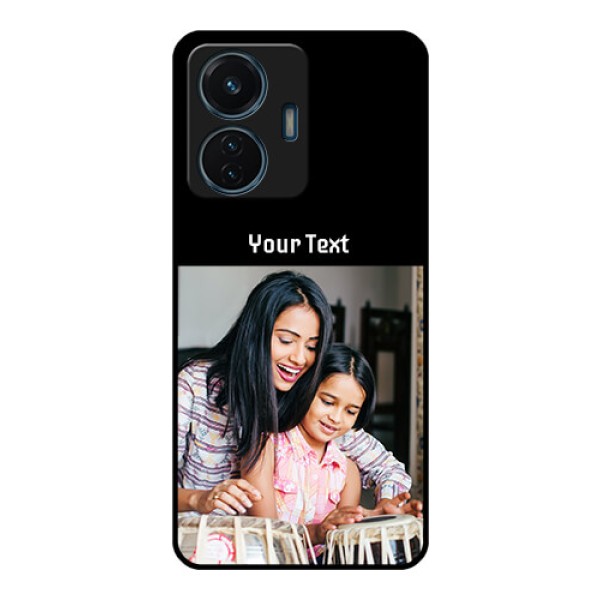 iQOO Z6 44w Photo with Name on Glass Phone Case