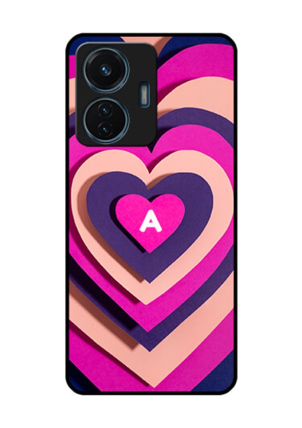 iQOO Z6 44w Custom Glass Mobile Case - Cute Heart Pattern Design