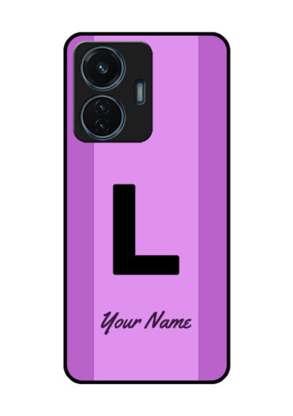 iQOO Z6 44w Custom Glass Phone Case - Tricolor custom text Design