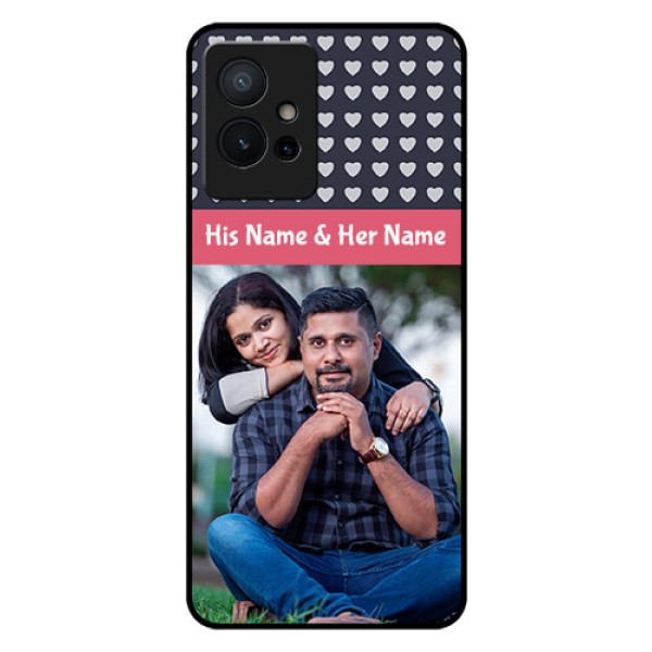 iQOO Z6 5G Custom Glass Mobile Case - Love Symbols Design