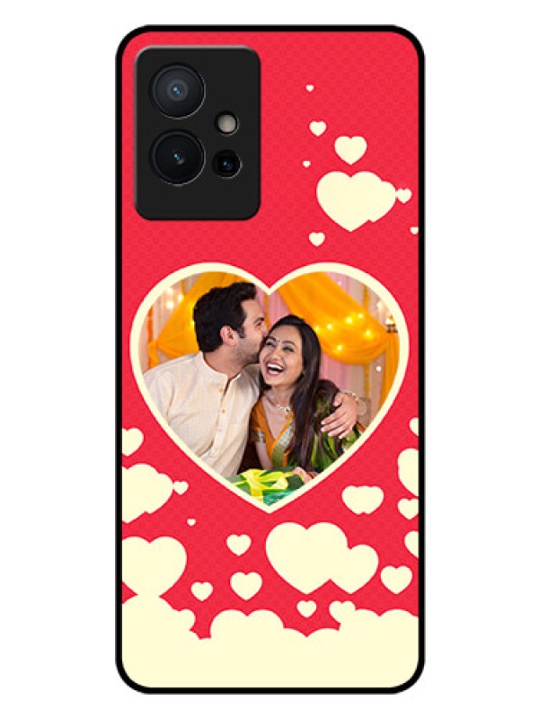 Custom iQOO Z6 5G Custom Glass Mobile Case - Love Symbols Phone Cover Design