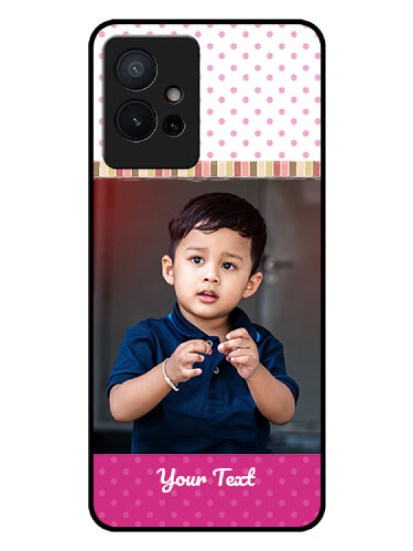 Custom iQOO Z6 5G Photo Printing on Glass Case - Cute Girls Cover Design