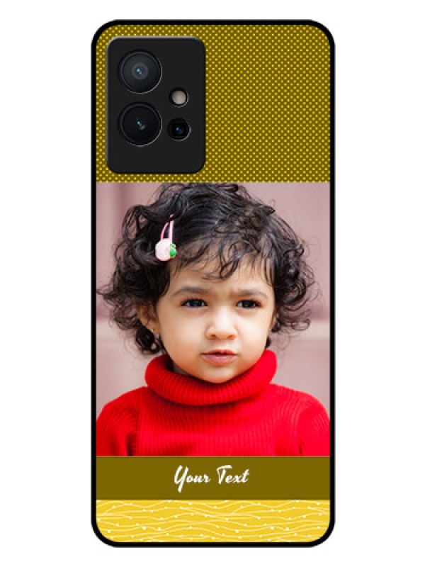 Custom iQOO Z6 5G Custom Glass Phone Case - Simple Green Color Design