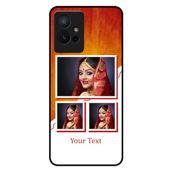 iQOO Z6 5G Custom Glass Phone Case - Wedding Memories Design