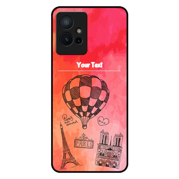 iQOO Z6 5G Custom Glass Phone Case - Paris Theme Design