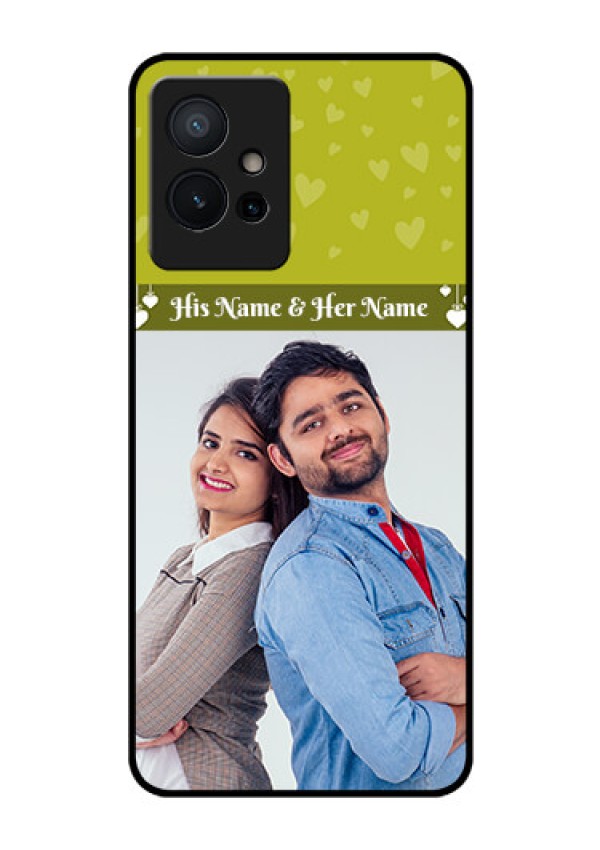 iQOO Z6 5G Custom Glass Phone Case - You & Me Heart Design