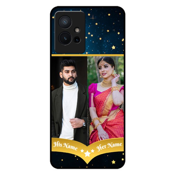 iQOO Z6 5G Custom Glass Phone Case - Galaxy Stars Backdrop Design