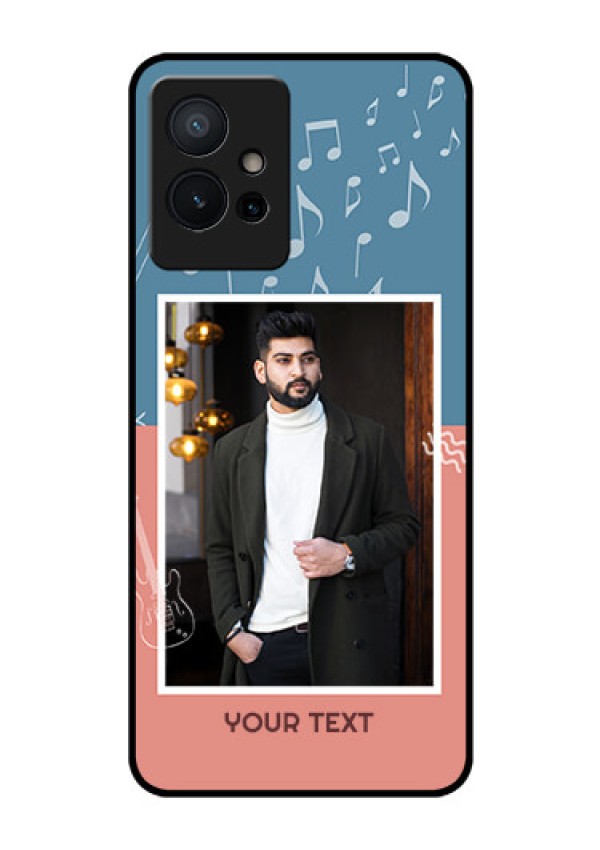 iQOO Z6 5G Photo Printing on Glass Case - with Color Musical Note Design
