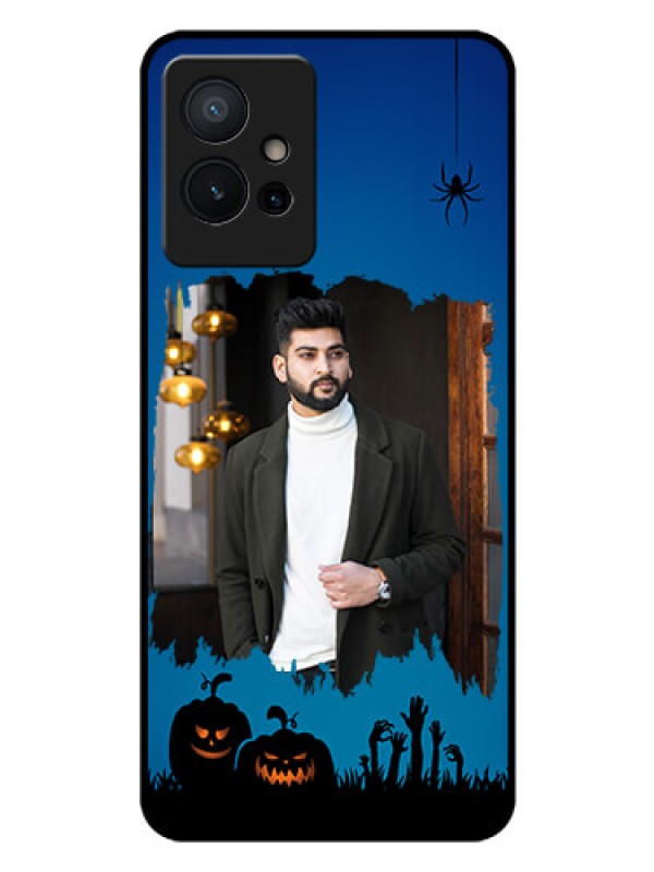 Custom iQOO Z6 5G Photo Printing on Glass Case - with pro Halloween design