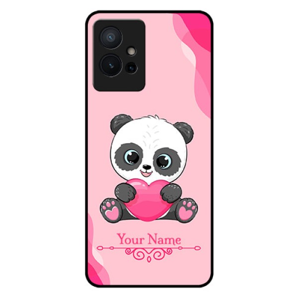 iQOO Z6 5G Custom Glass Mobile Case - Cute Panda Design