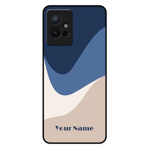 iQOO Z6 5G Custom Glass Phone Case - Abstract Drip Art Design