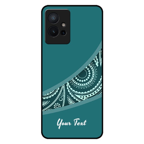iQOO Z6 5G Photo Printing on Glass Case - semi visible floral Design iQOO Z6 5G Photo Printing on Glass Case - semi visible floral Design