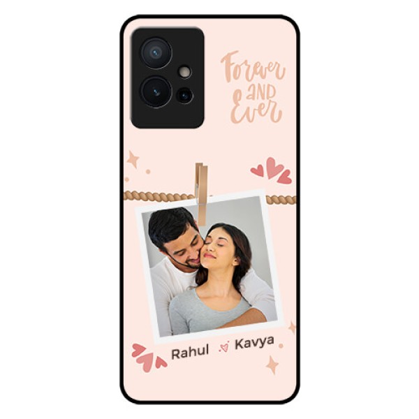 iQOO Z6 5G Custom Glass Phone Case - Forever and ever love Design iQOO Z6 5G Custom Glass Phone Case - Forever and ever love Design