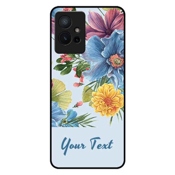 iQOO Z6 5G Custom Glass Mobile Case - Stunning Watercolored Flowers Painting Design iQOO Z6 5G Custom Glass Mobile Case - Stunning Watercolored Flowers Painting Design