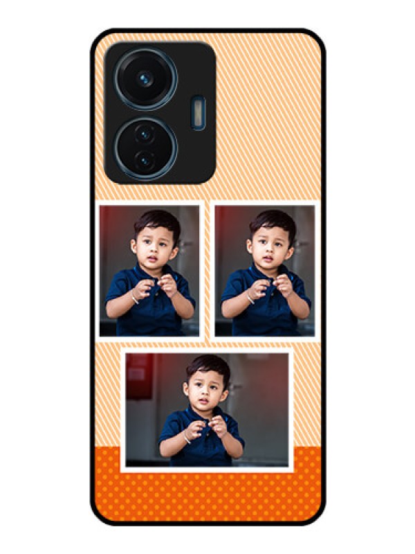 Custom iQOO Z6 Lite 5G Photo Printing on Glass Case - Bulk Photos Upload Design