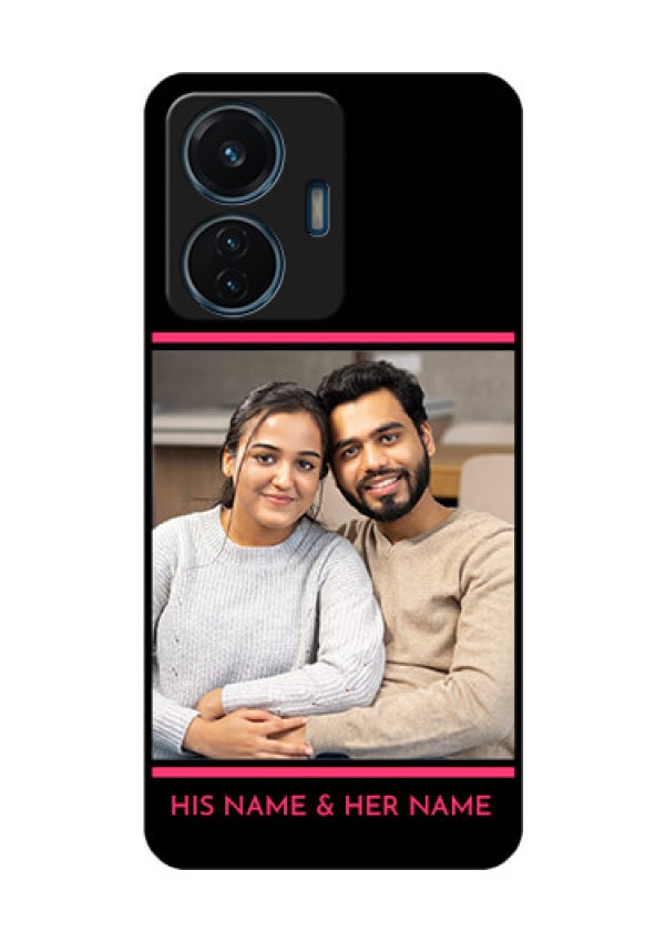 iQOO Z6 Lite 5G Custom Glass Mobile Case - with Add Text Design