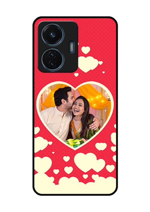 iQOO Z6 Lite 5G Custom Glass Mobile Case - Love Symbols Phone Cover Design