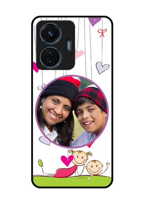 iQOO Z6 Lite 5G Photo Printing on Glass Case - Cute Kids Phone Case Design