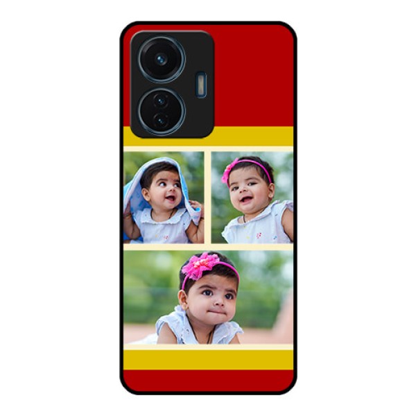 iQOO Z6 Lite 5G Custom Glass Mobile Case - Multiple Pic Upload Design