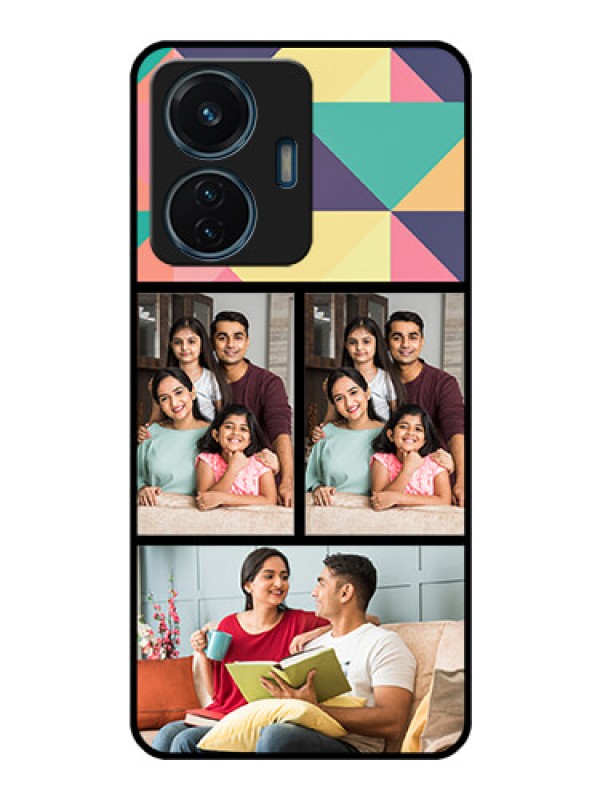 Custom iQOO Z6 Lite 5G Custom Glass Phone Case - Bulk Pic Upload Design
