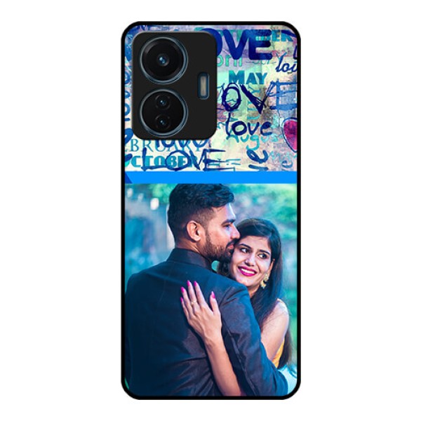 iQOO Z6 Lite 5G Custom Glass Mobile Case - Colorful Love Design