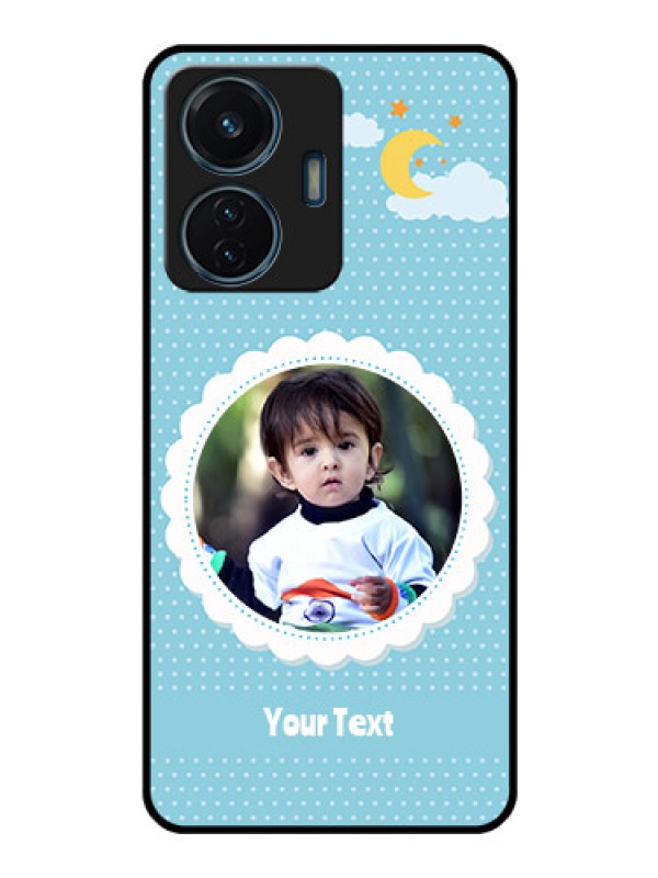 Custom iQOO Z6 Lite 5G Personalised Glass Phone Case - Violet Pattern Design