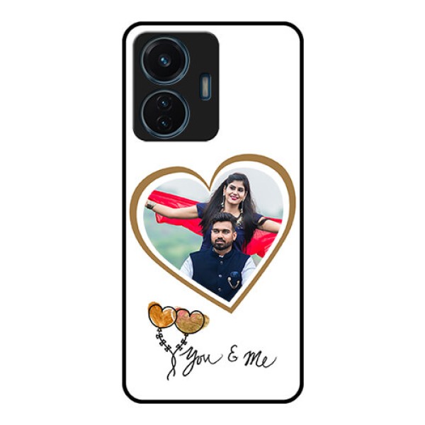 iQOO Z6 Lite 5G Custom Glass Mobile Case - You & Me Design