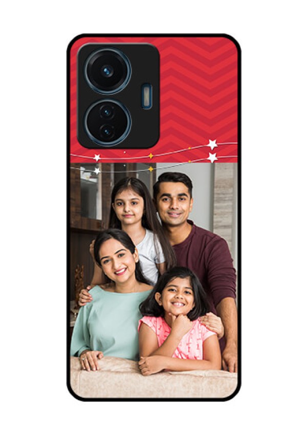 iQOO Z6 Lite 5G Personalized Glass Phone Case - Happy Family Design