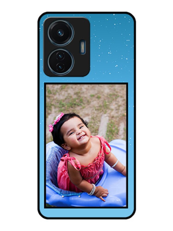 Custom iQOO Z6 Lite 5G Custom Glass Mobile Case - Wave Pattern Colorful Design