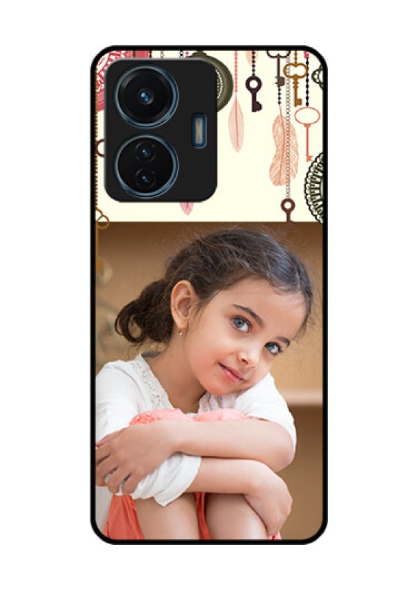 iQOO Z6 Lite 5G Custom Glass Mobile Case - Boho Style Design