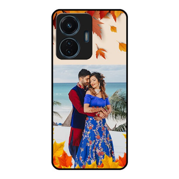 iQOO Z6 Lite 5G Photo Printing on Glass Case - Autumn Maple Leaves Design iQOO Z6 Lite 5G Photo Printing on Glass Case - Autumn Maple Leaves Design