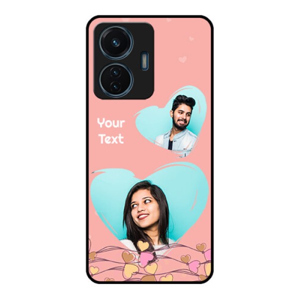 iQOO Z6 Lite 5G Custom Glass Mobile Case - Love Doodle Design