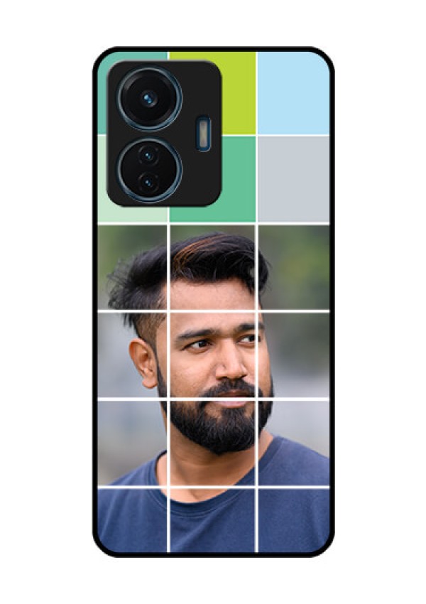 iQOO Z6 Lite 5G Photo Printing on Glass Case - with white box pattern