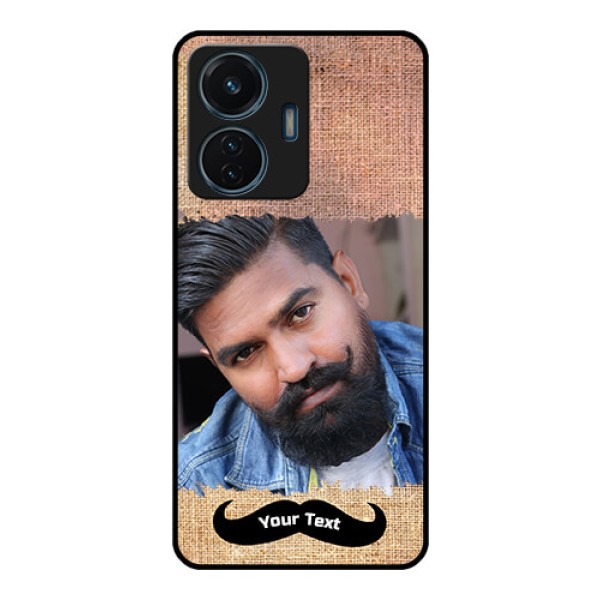 iQOO Z6 Lite 5G Personalized Glass Phone Case - with Texture Design