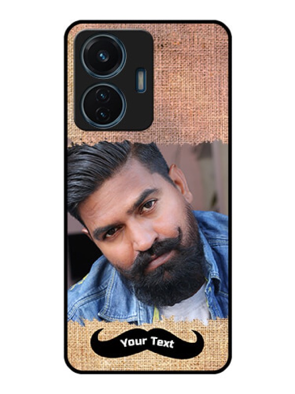 Custom iQOO Z6 Lite 5G Personalized Glass Phone Case - with Texture Design