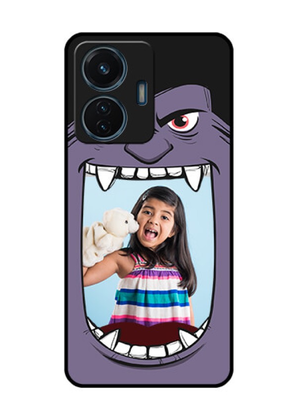 iQOO Z6 Lite 5G Custom Glass Phone Case - Angry Monster Design