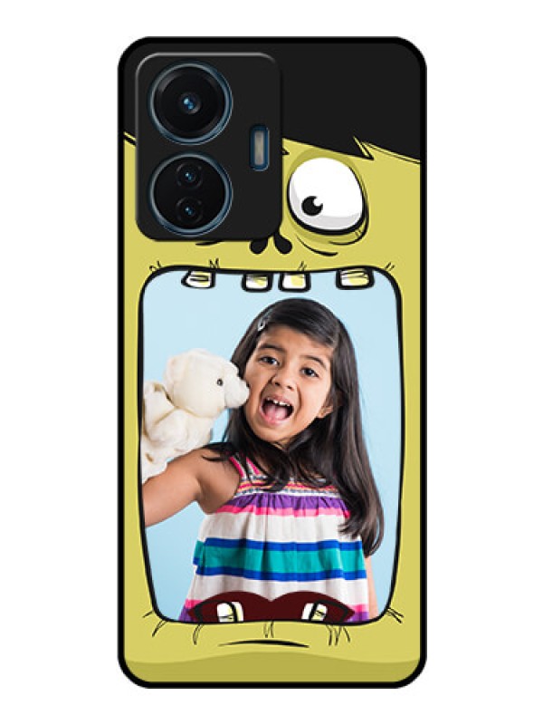Custom iQOO Z6 Lite 5G Personalized Glass Phone Case - Cartoon monster back case Design